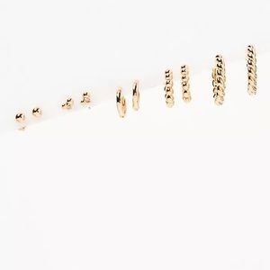 NWT Anthropologie Set of Five Mix-and-Match Earrings